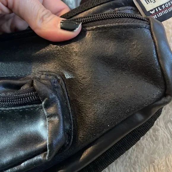 Vintage leather Wilson waist bag - Picture 4 of 12